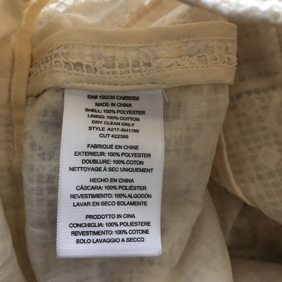 NWT Joie Cream Lace Shorts Size 2 - Picture 6 of 6